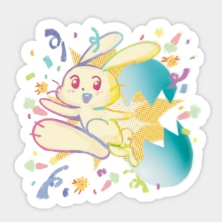 Bunny bust out! Sticker